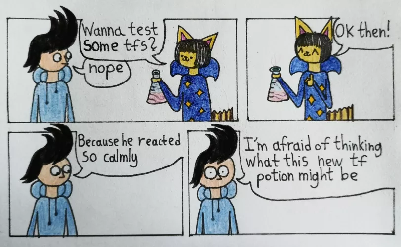 I wonder what this potion is (art by me)