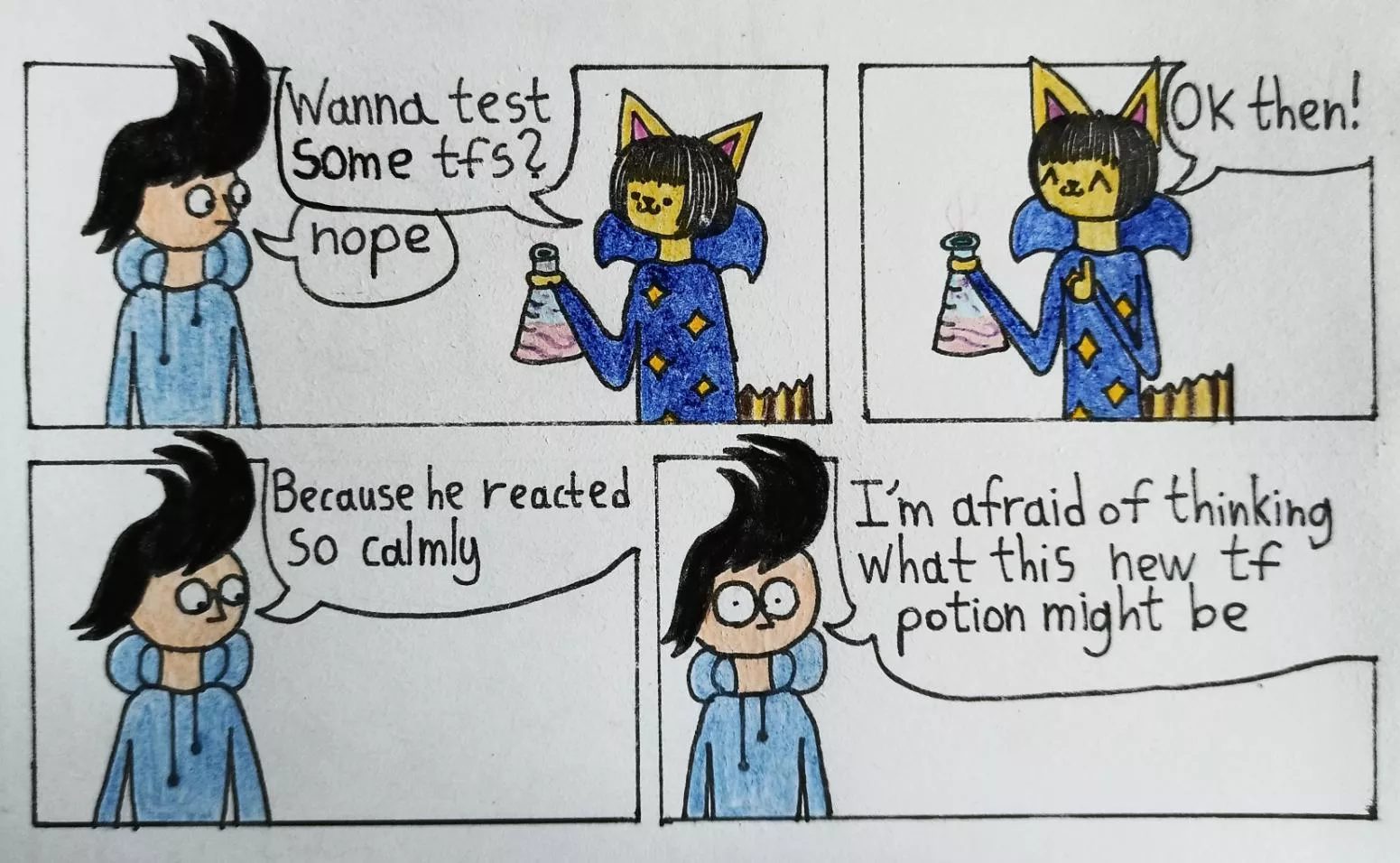 I wonder what this potion is (art by me)