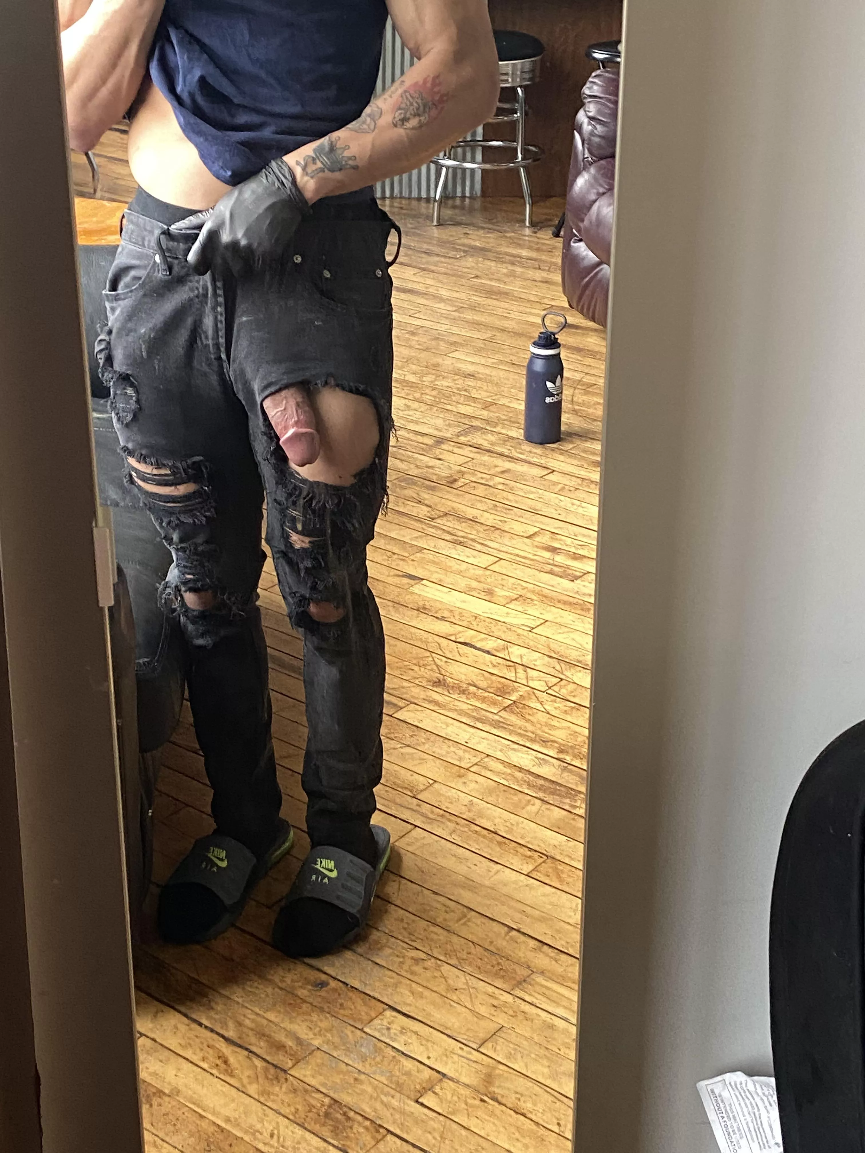 If u grab it under the table know one would know 🤫