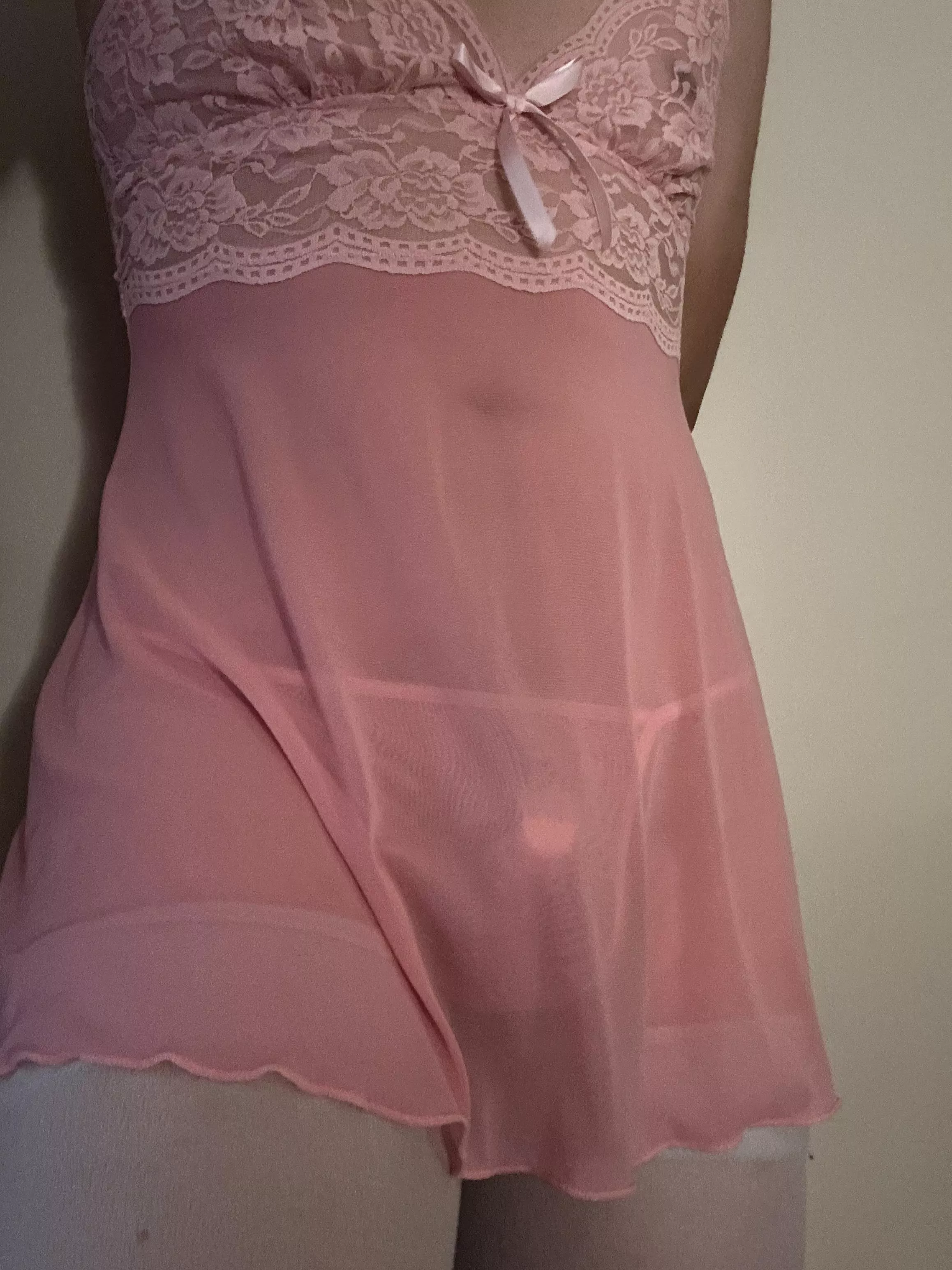 I’m hiding under this cute pink thing 💕