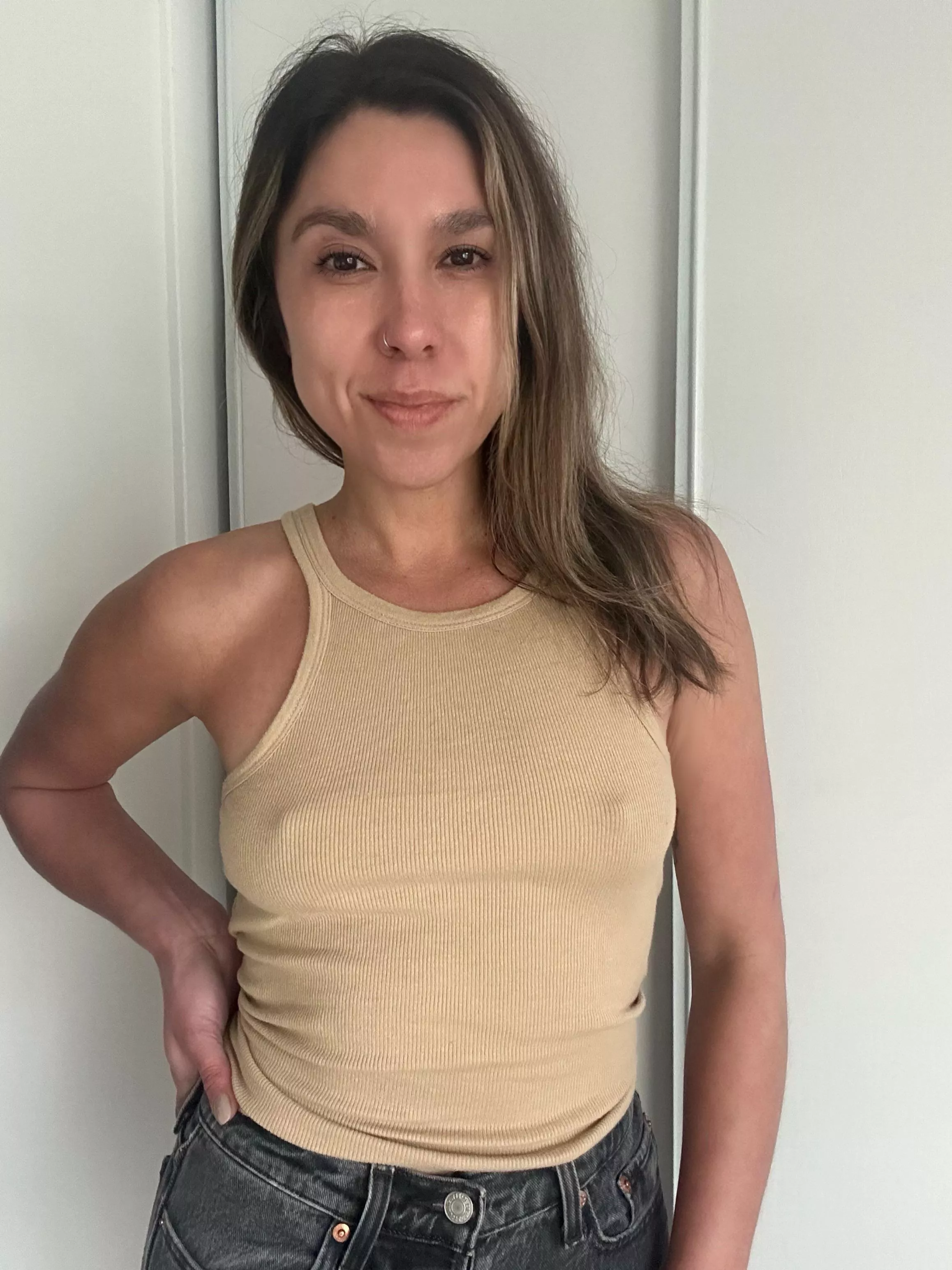 It’s hard to hide these eraser pokies with no bra