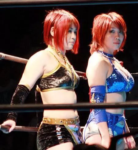 Iyo Sky and Asuka before WWE