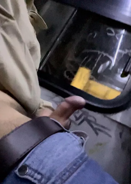 Jerking off on the public bus