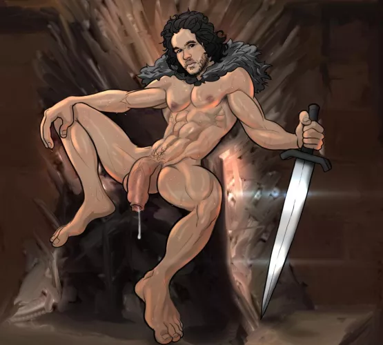 Jon Snow showing his Targaryen Cock