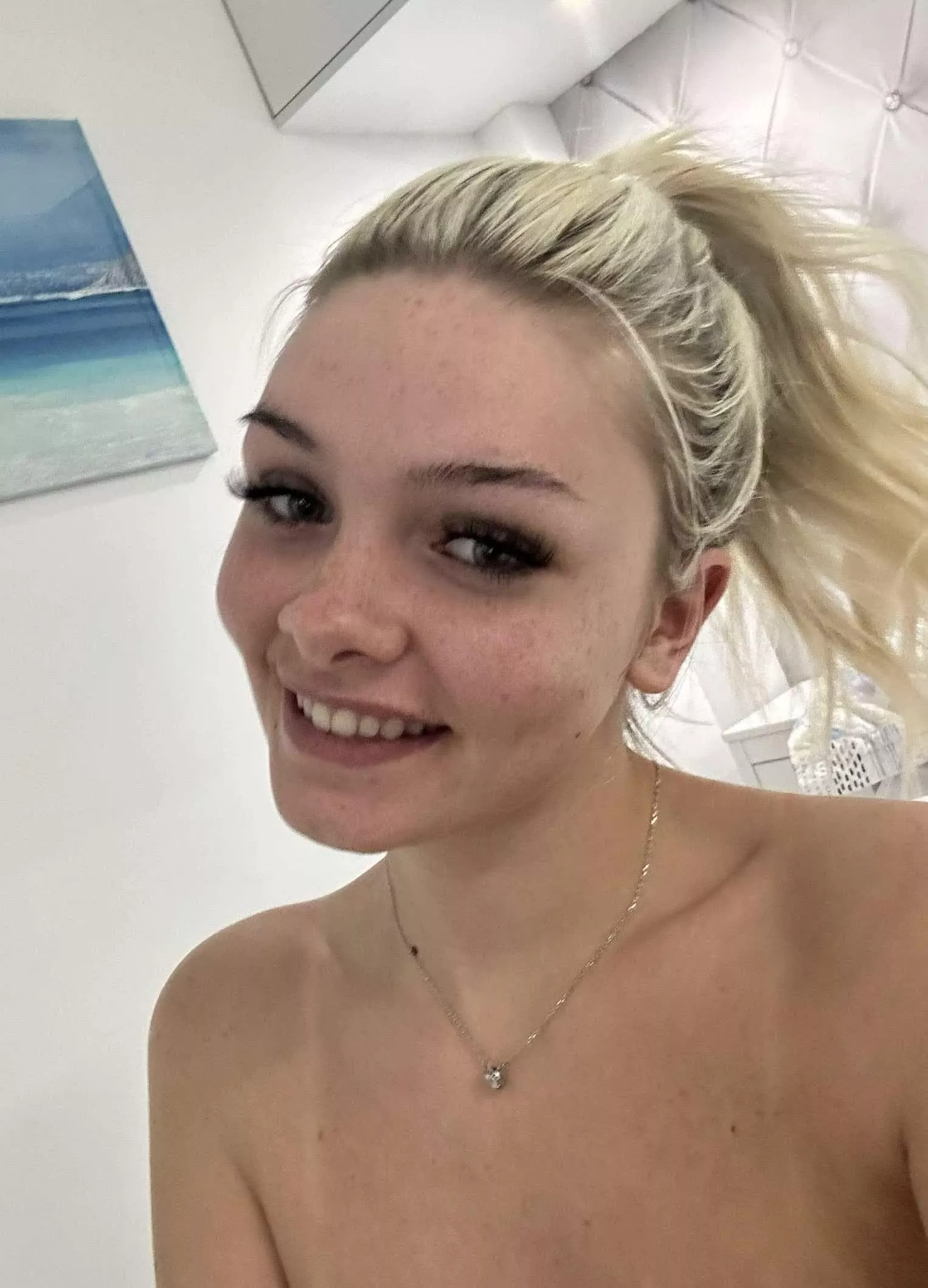 love having my hair up in a ponytail