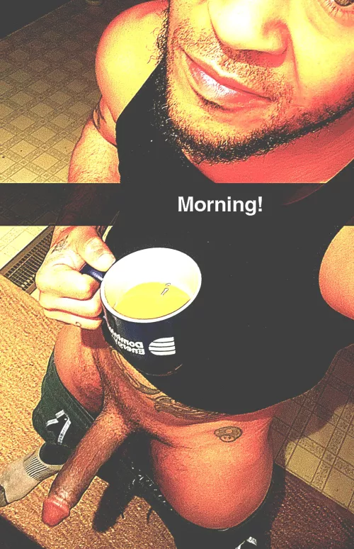 Morning!🍆☕️