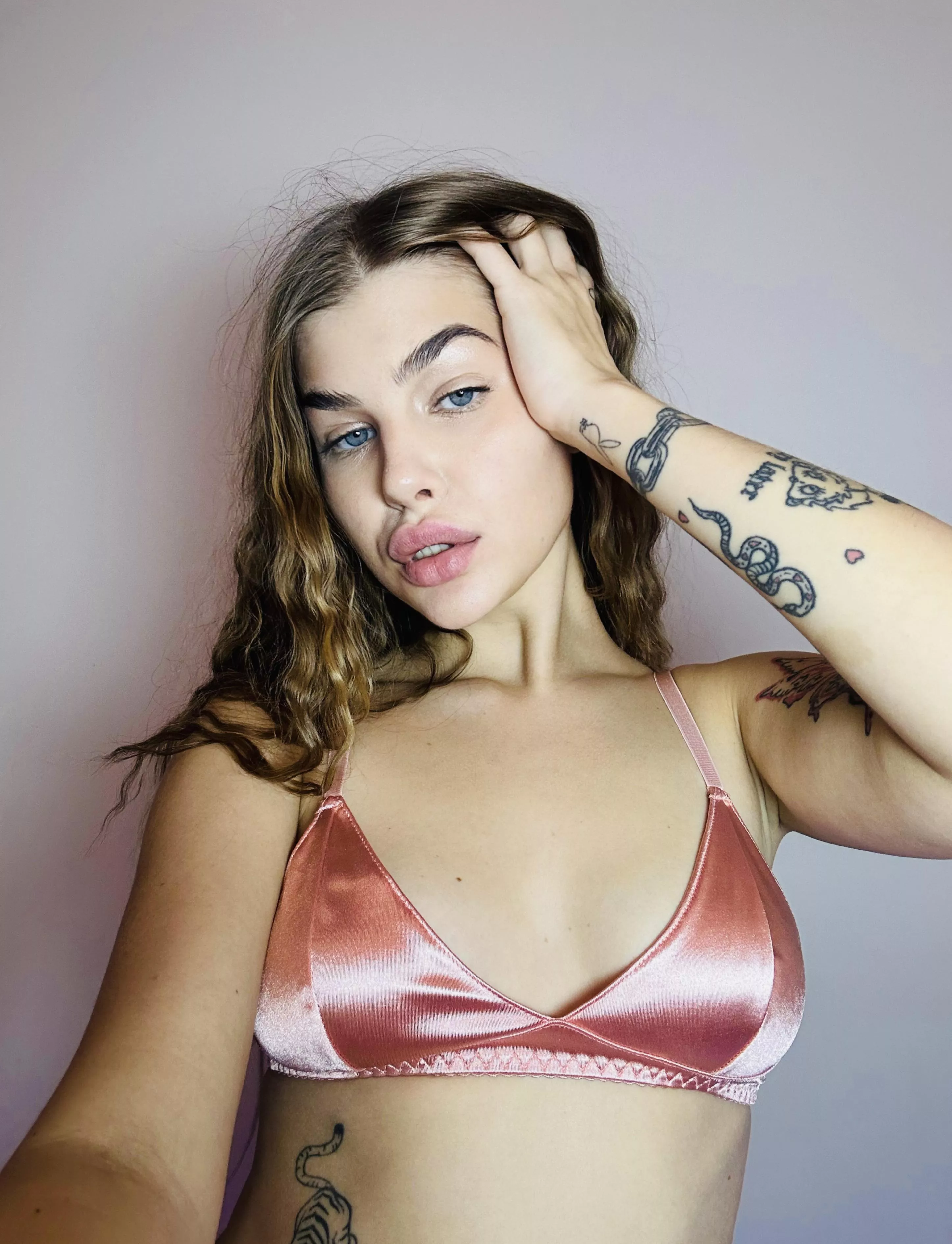 My bra is also pink to match my peaches