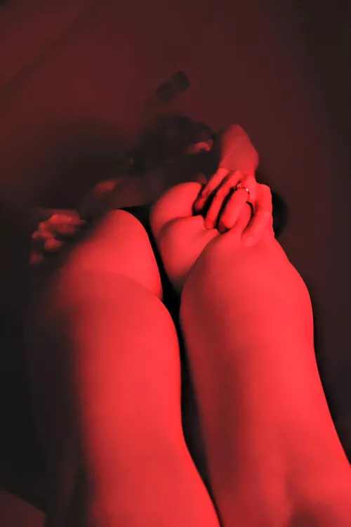 on your knees, tongue out