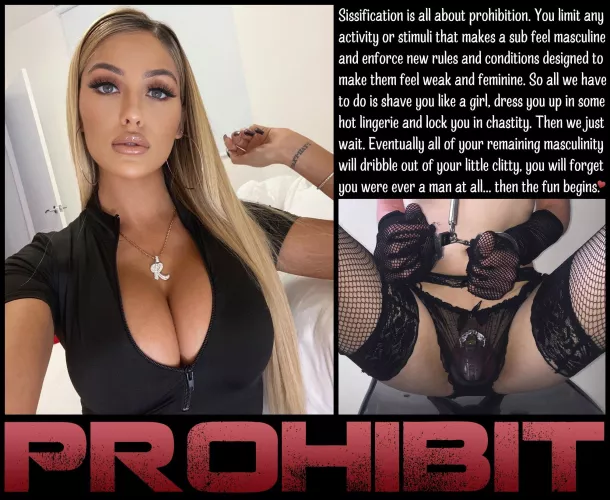 PROHIBIT [chastity] [femdom] [sissy]