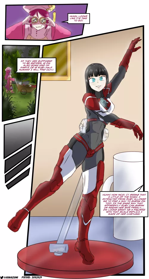 Ruby & Dia turned into figurines (genjitsu no yohane fanfic)