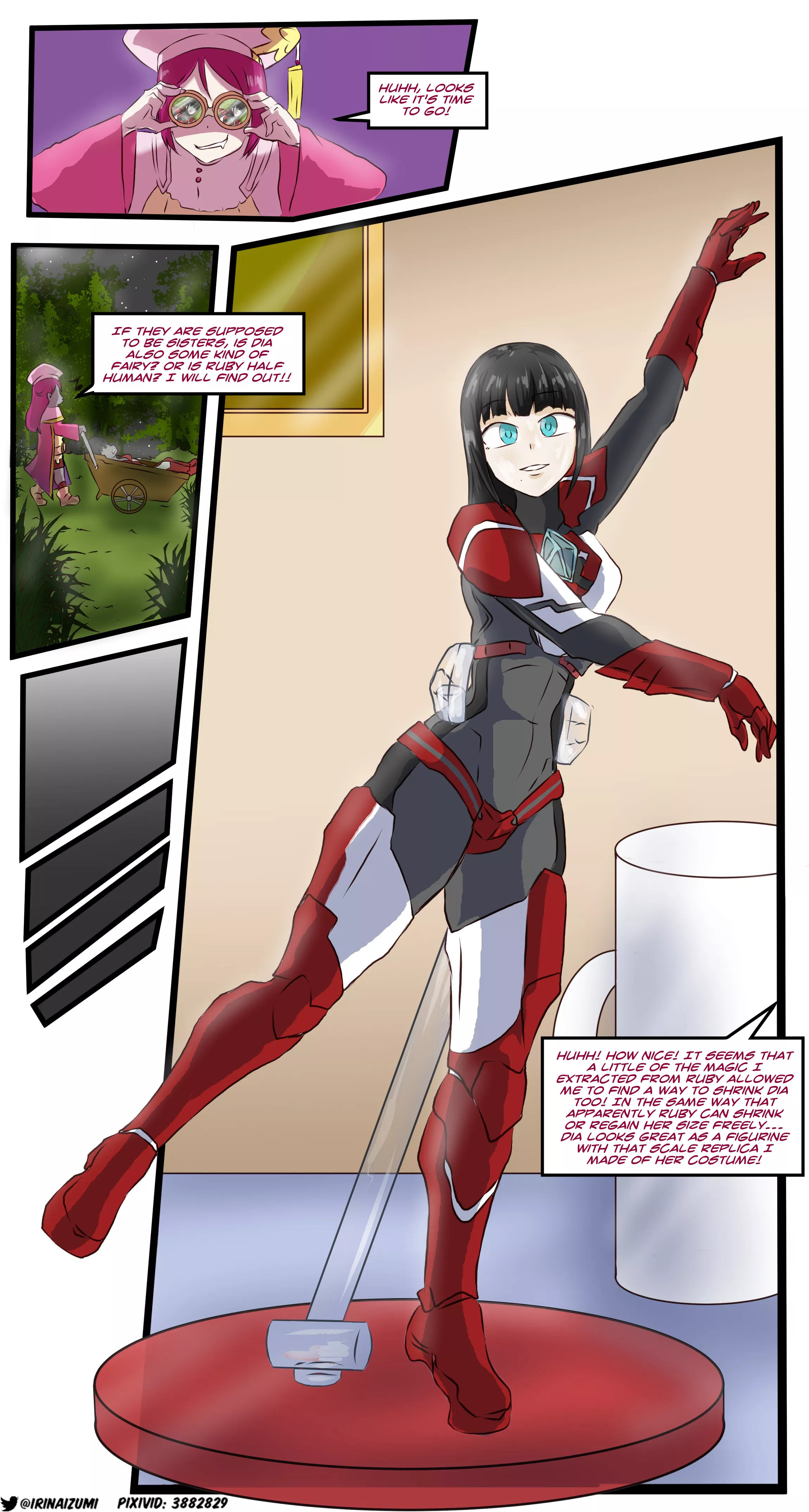 Ruby & Dia turned into figurines (genjitsu no yohane fanfic)