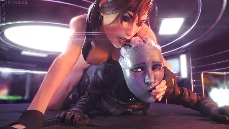 (SonUmbassa) Femshep and Liara part 1