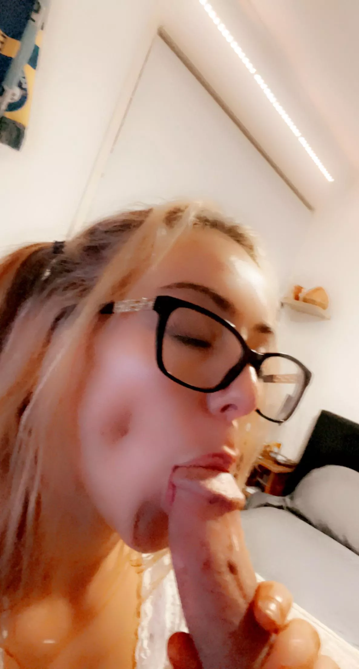 The glasses make sucking more sophisticated