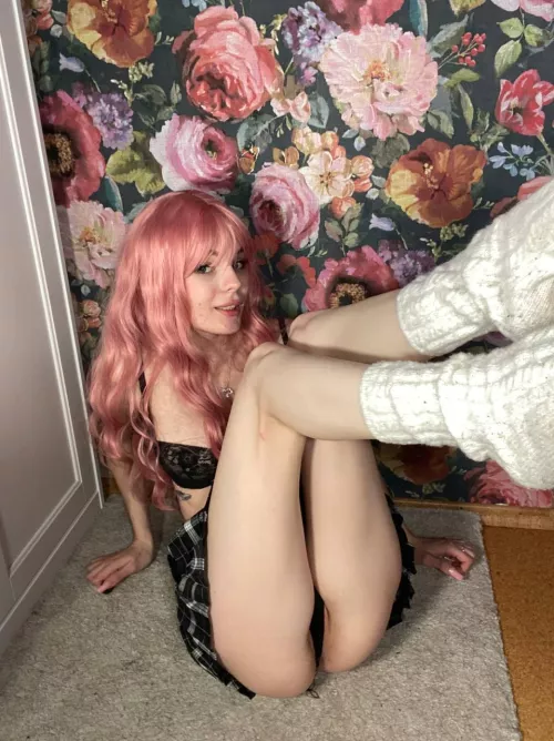 tiny white socks are the best [F]