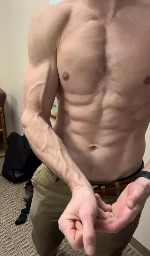 Veins really showing out today