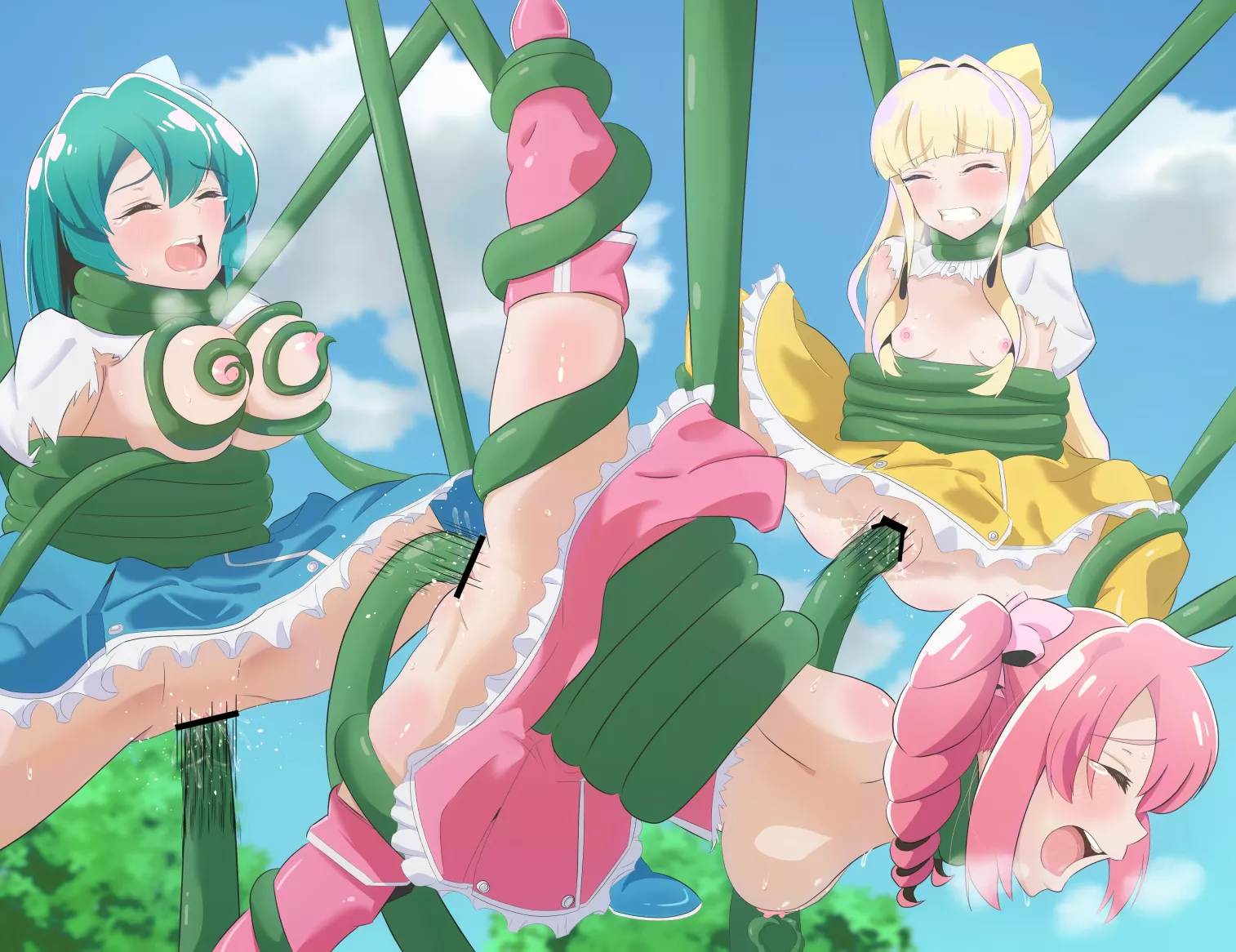 Vine tentacles for Tres Magia [Gushing Over Magical Girls] (ライバド)