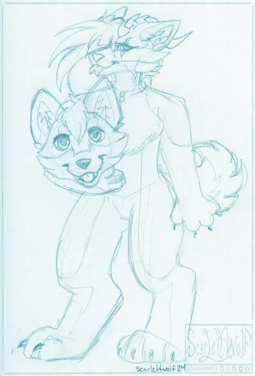 What if I told u.. that underneath the dog fursuit is just another dog.🐾🐾🐶