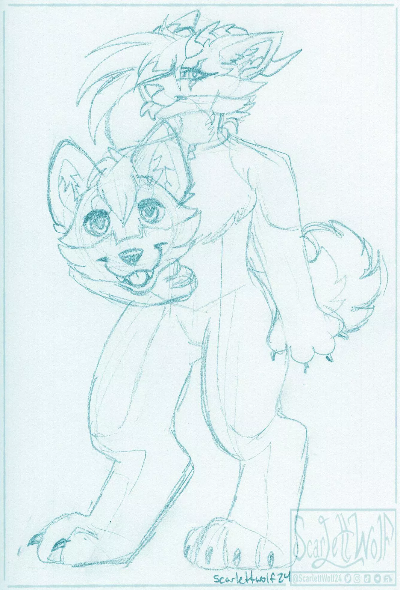 What if I told u.. that underneath the dog fursuit is just another dog.🐾🐾🐶