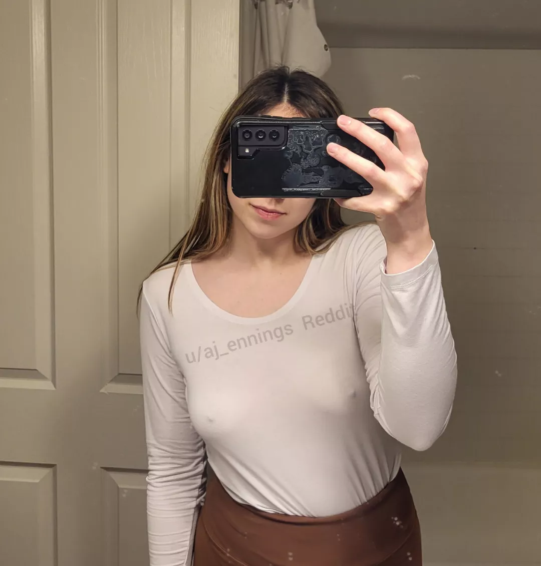 White tops are best worn braless