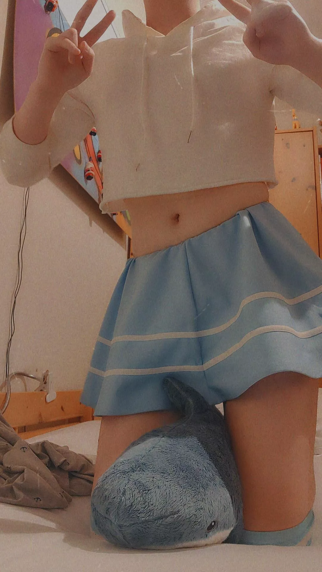 Wrestled with my blahaj (I won)