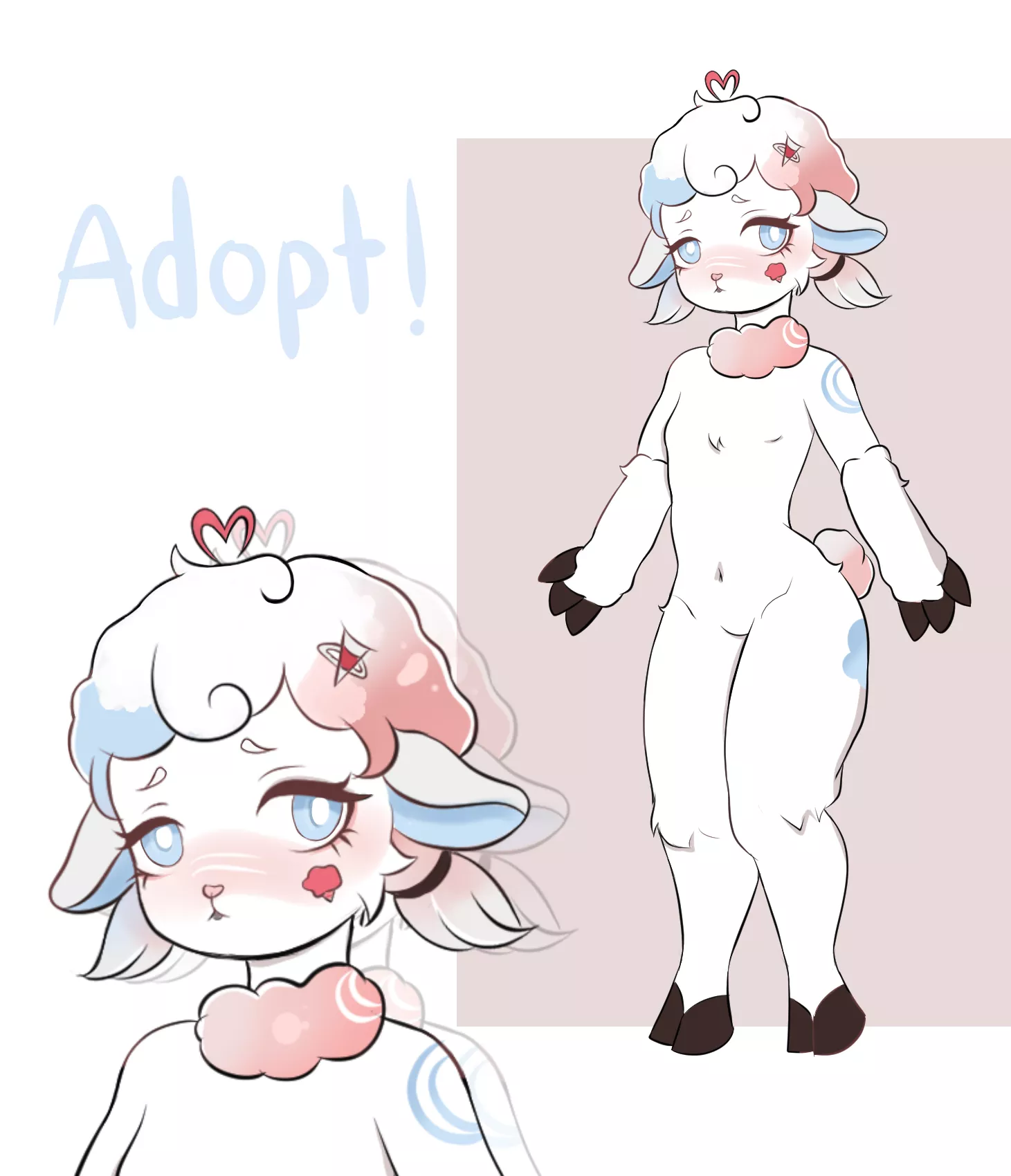 Adopt! Cotton candy sheep 🩷