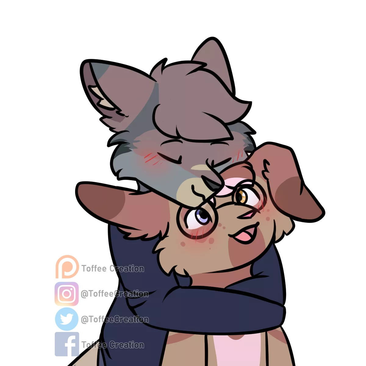 Bear Hugged (YCH Work done :D)