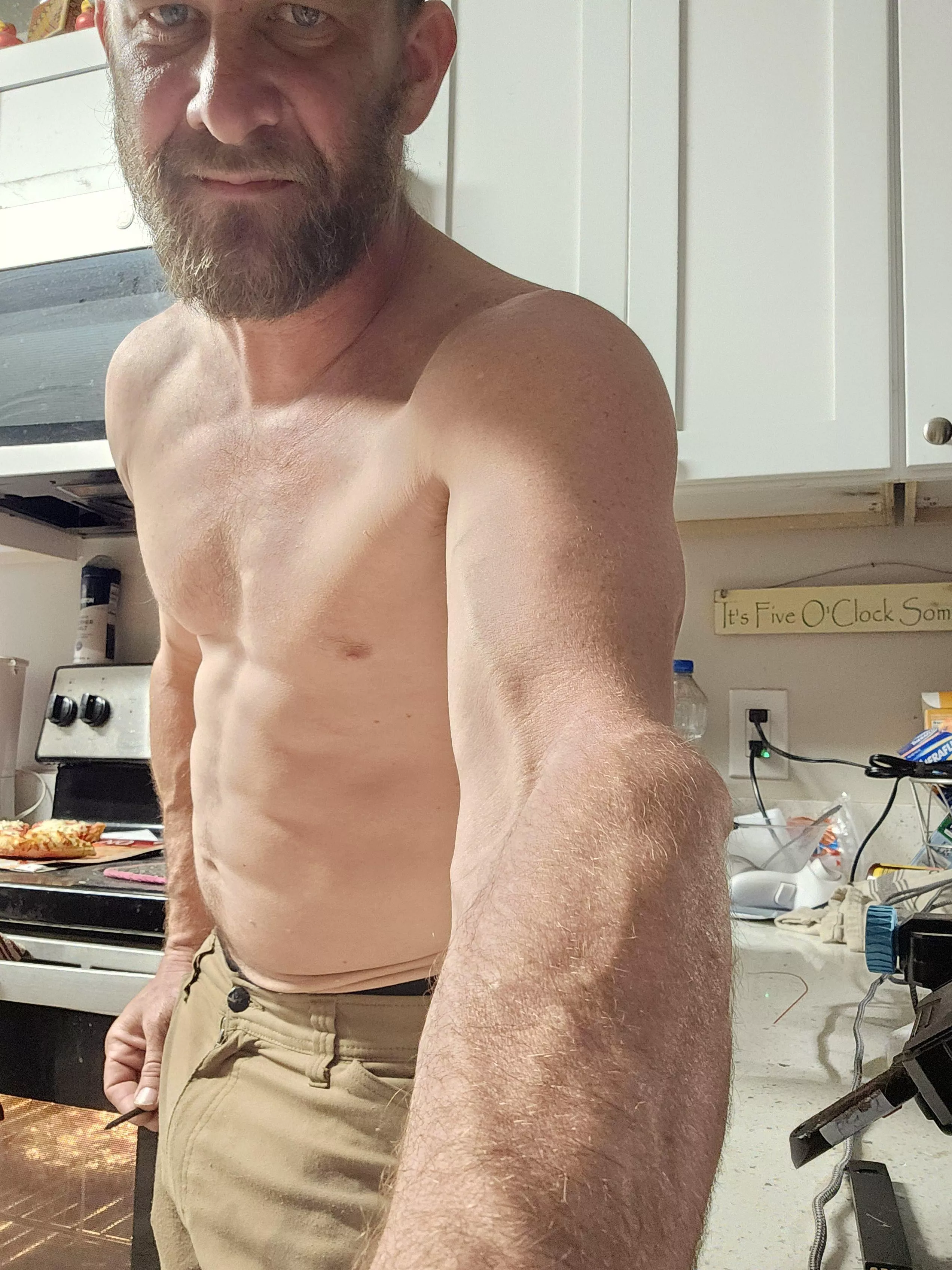 I use my forearms alot at work , can you tell ?