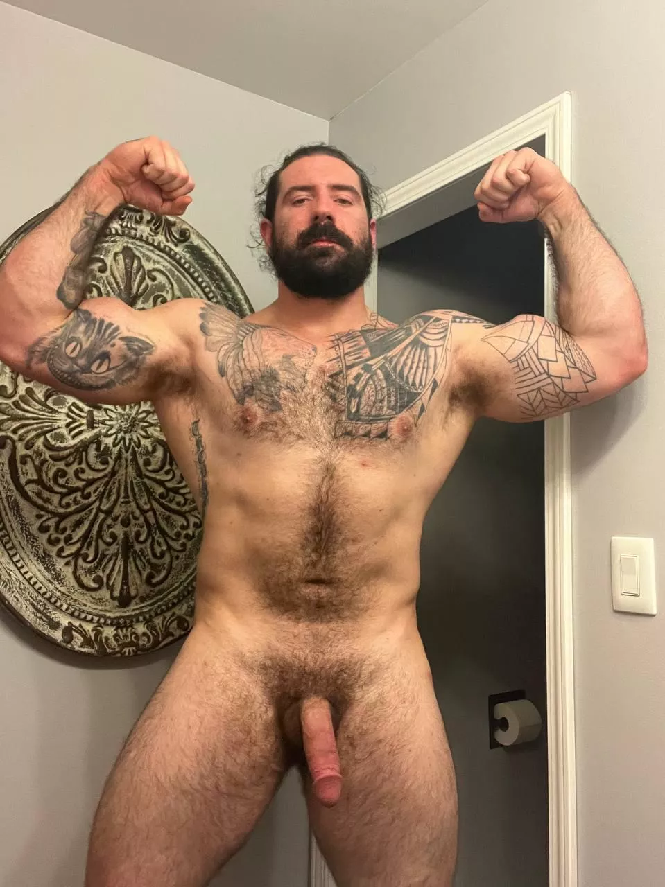 If I was your boss, would my beard and big boner tempt you at work?