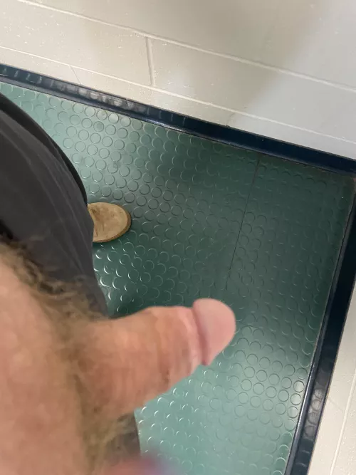 In the school bathroom