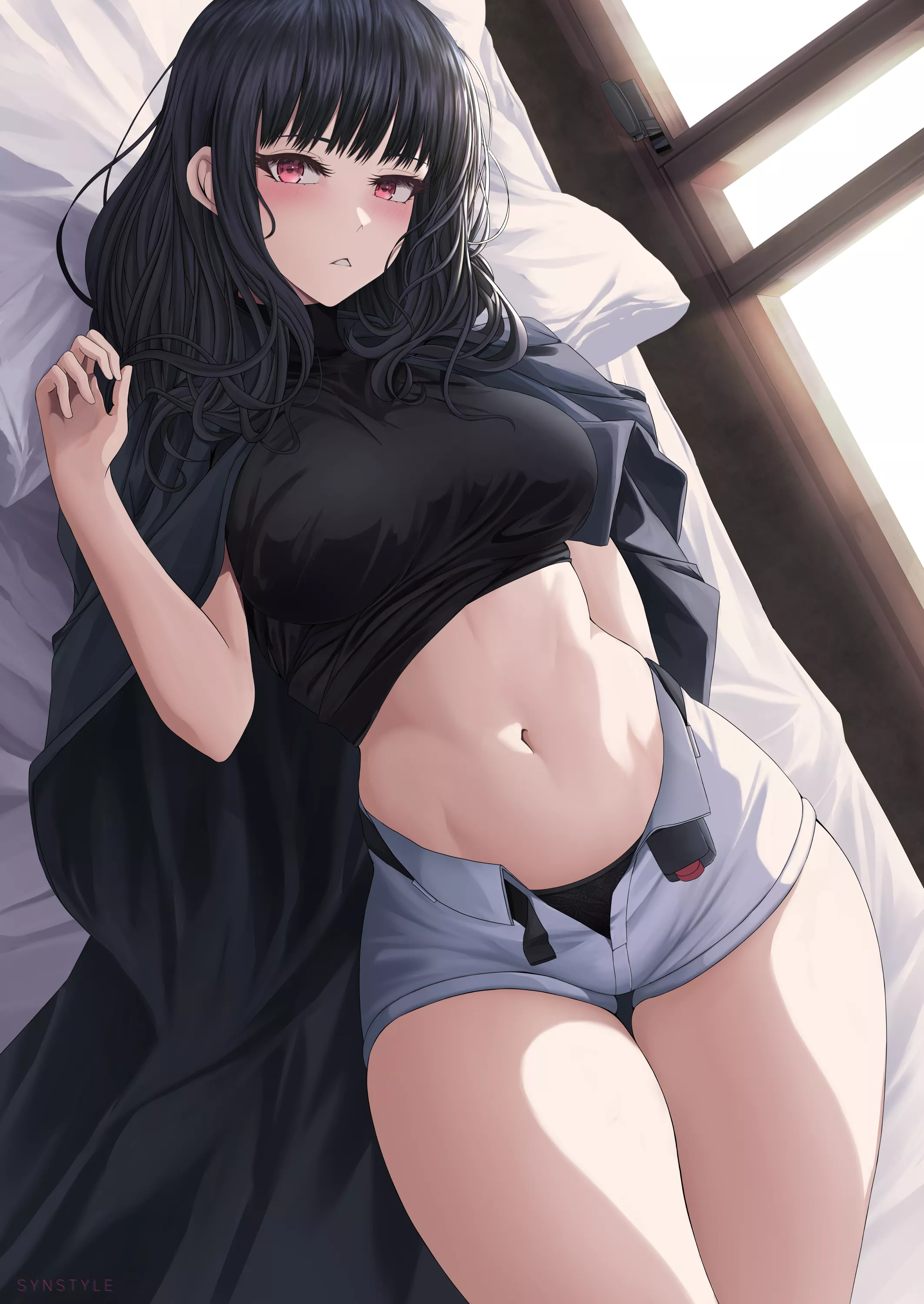 Laying in bed