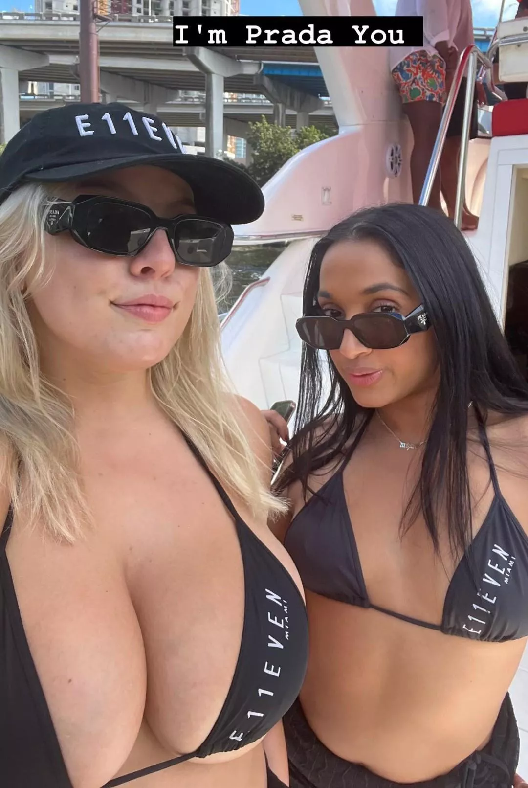 Matching bikinis, different results