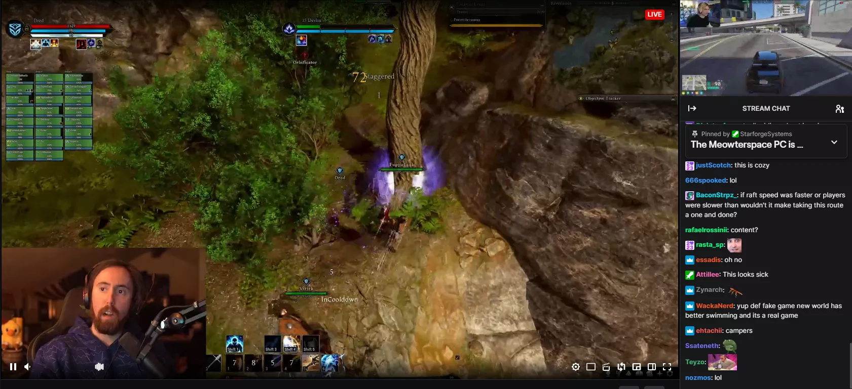 My twitch player glitched out and put two streams on one screen, pretty cool. Watcha think of this being a real idea?