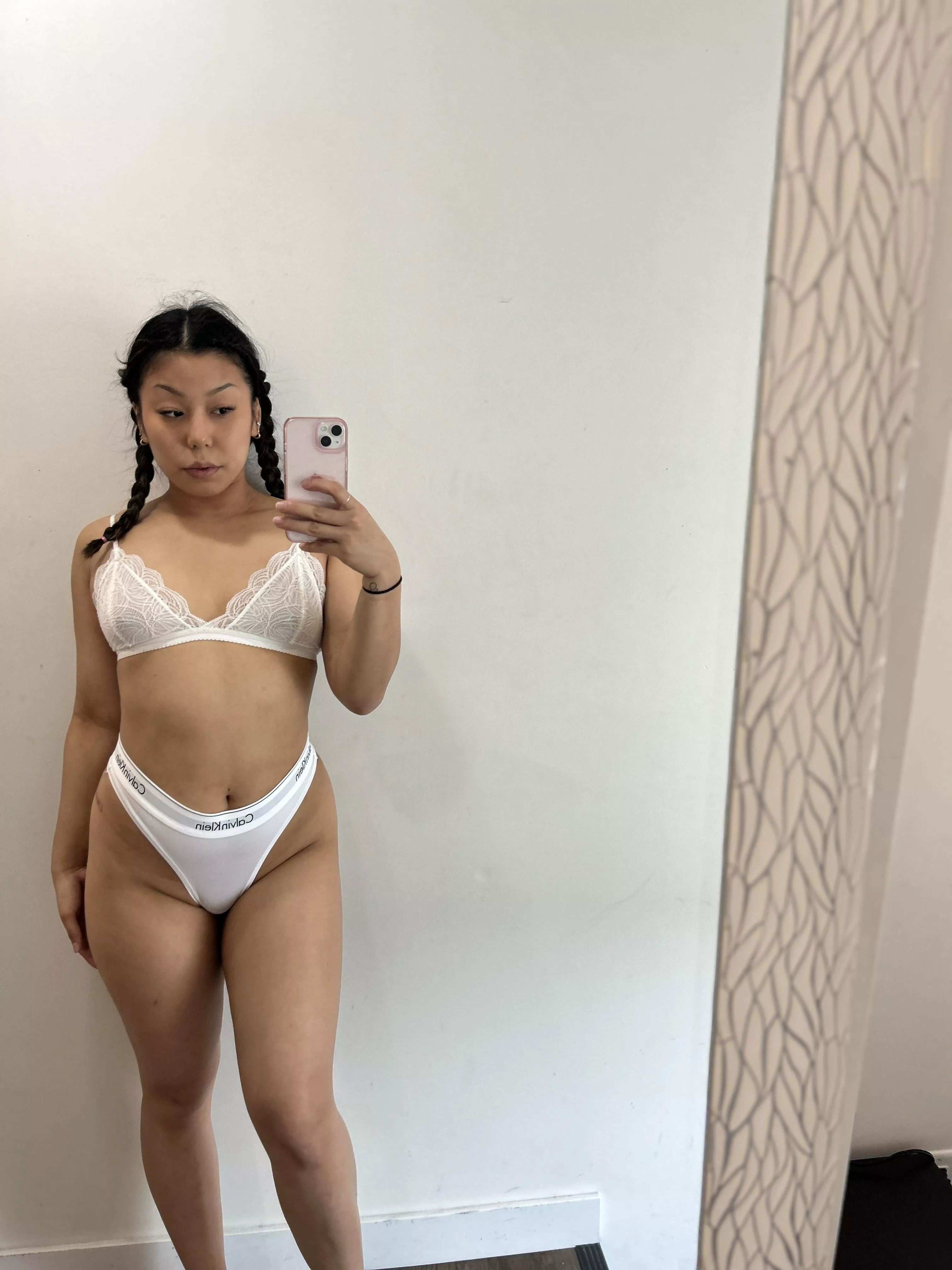 Pigtails make me feel cute