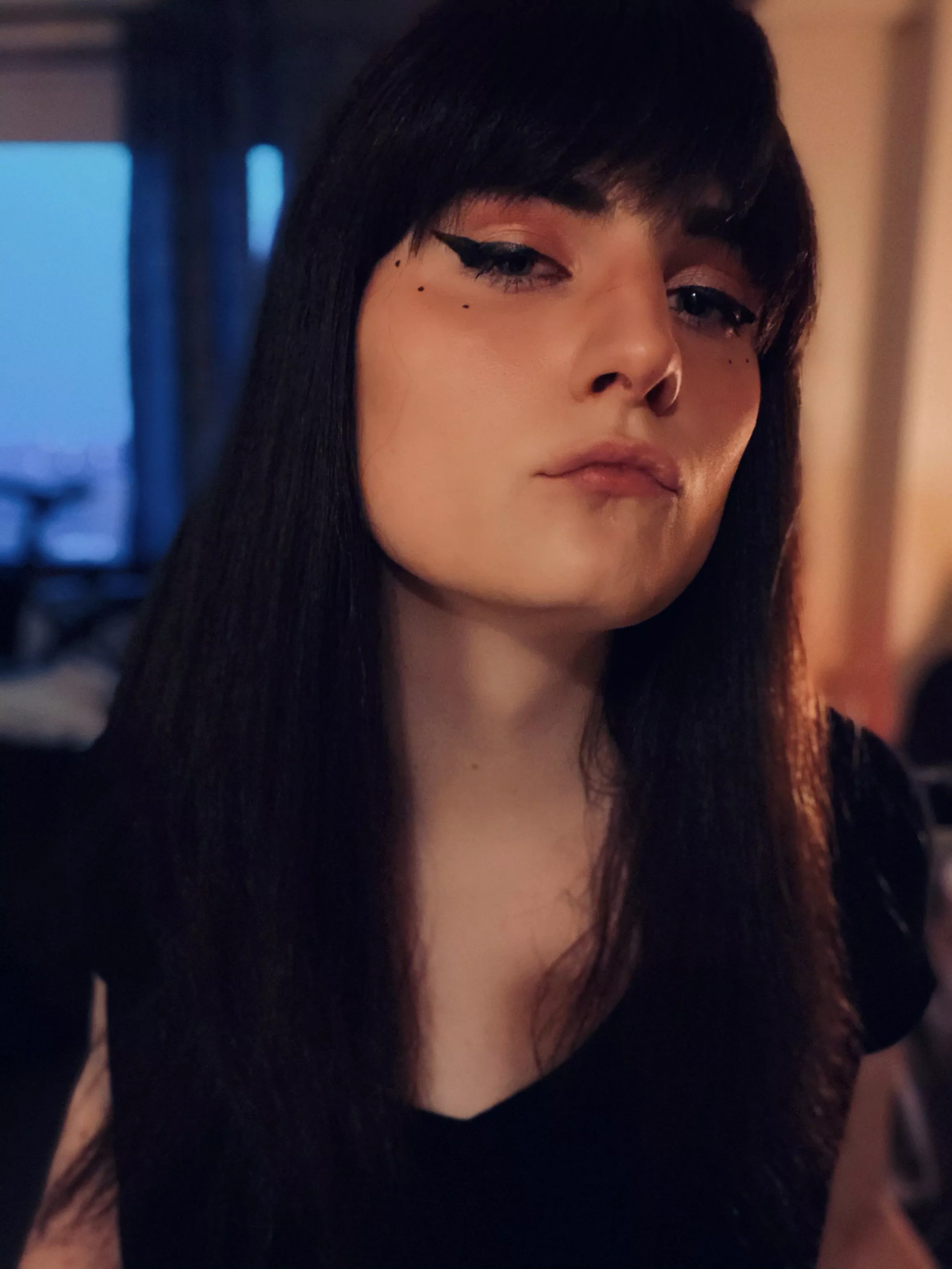 Since you all seem to like it when I wear makeup
