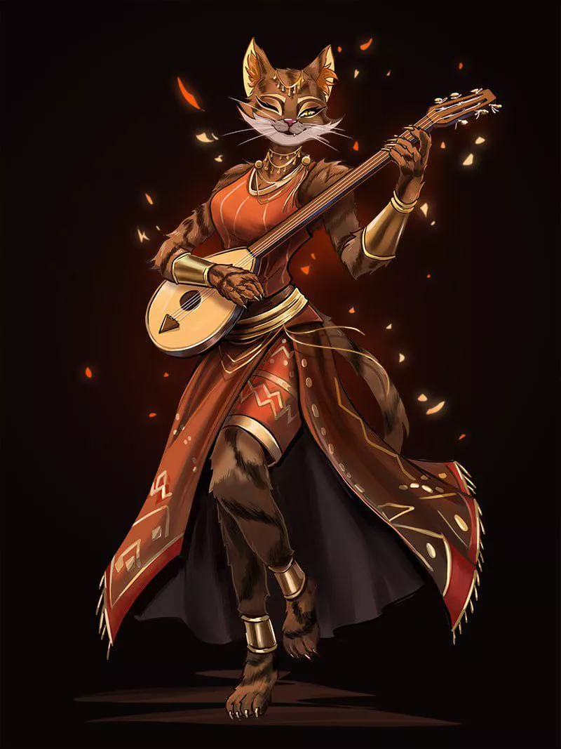 The Bard (Open for cat type commissions, by the way)))