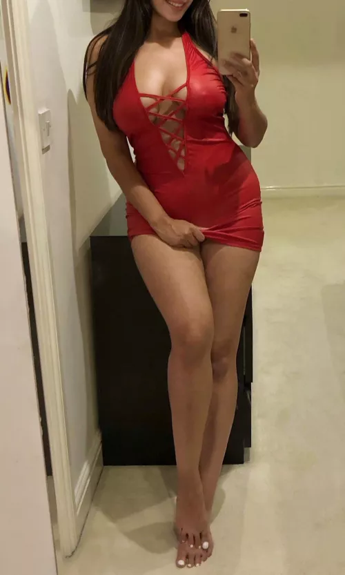 The shorter the dress, the bigger you get…