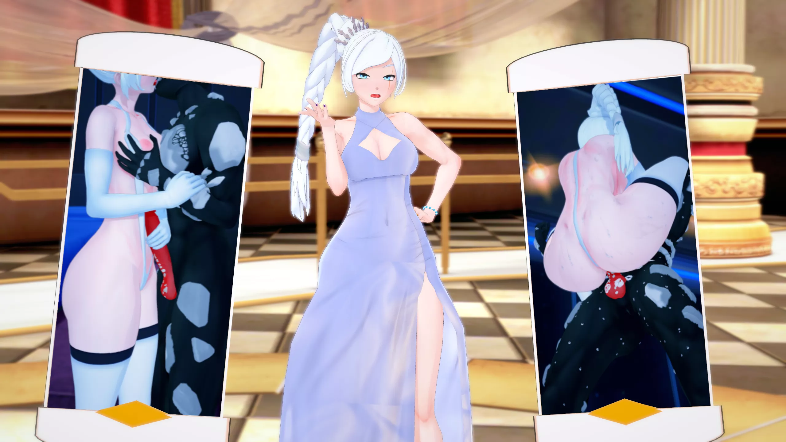 Weiss wonders what they're looking at (Ricochet4D)