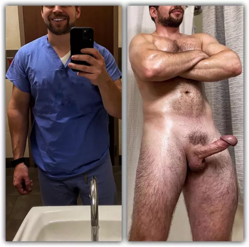 What patients see vs. what y’all get to see😏