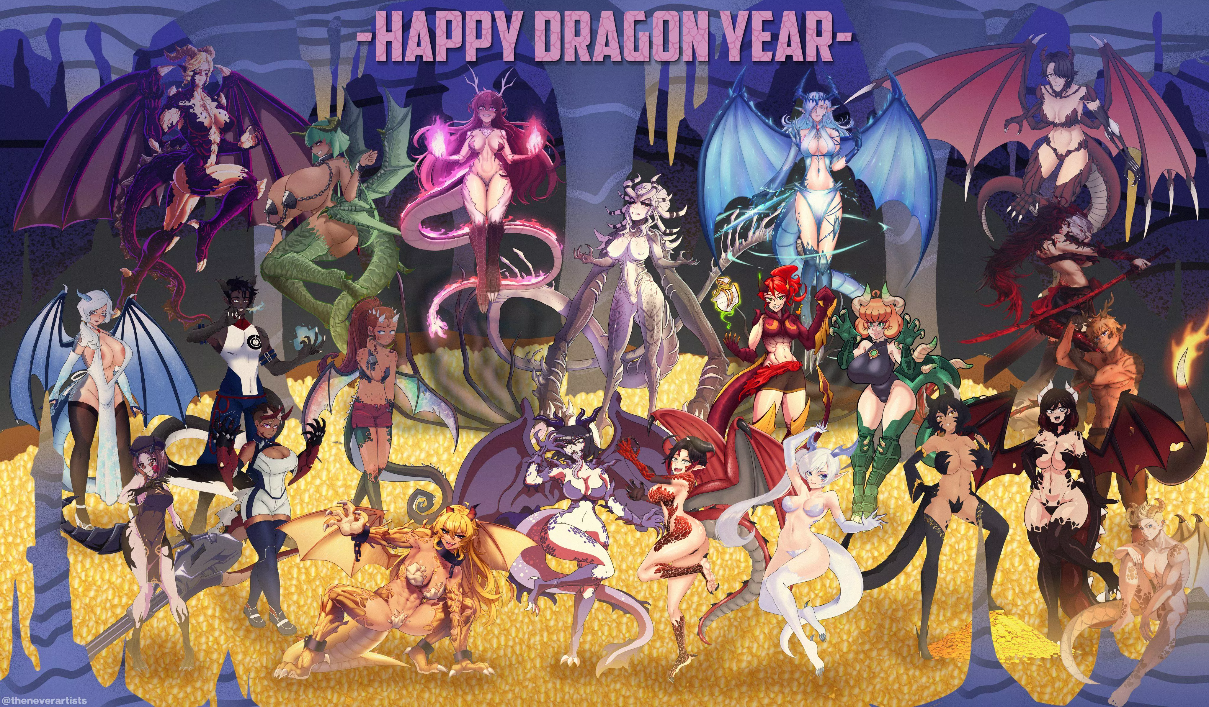 As 2024 is the Year of the Dragon, The Never Artists have gathered to create a RWBY Dragon Girl Collaboration