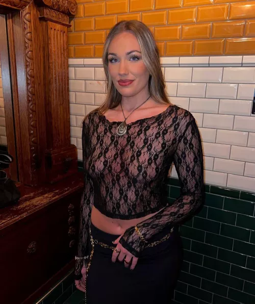 Cant get enough of sheer tops