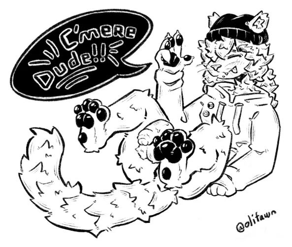 C'mere, Dude!! :D (olifawn)