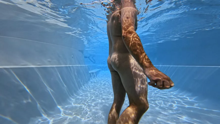 Cooling off after gym.