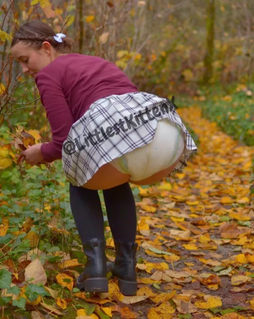 Diapered in the forest 🌳