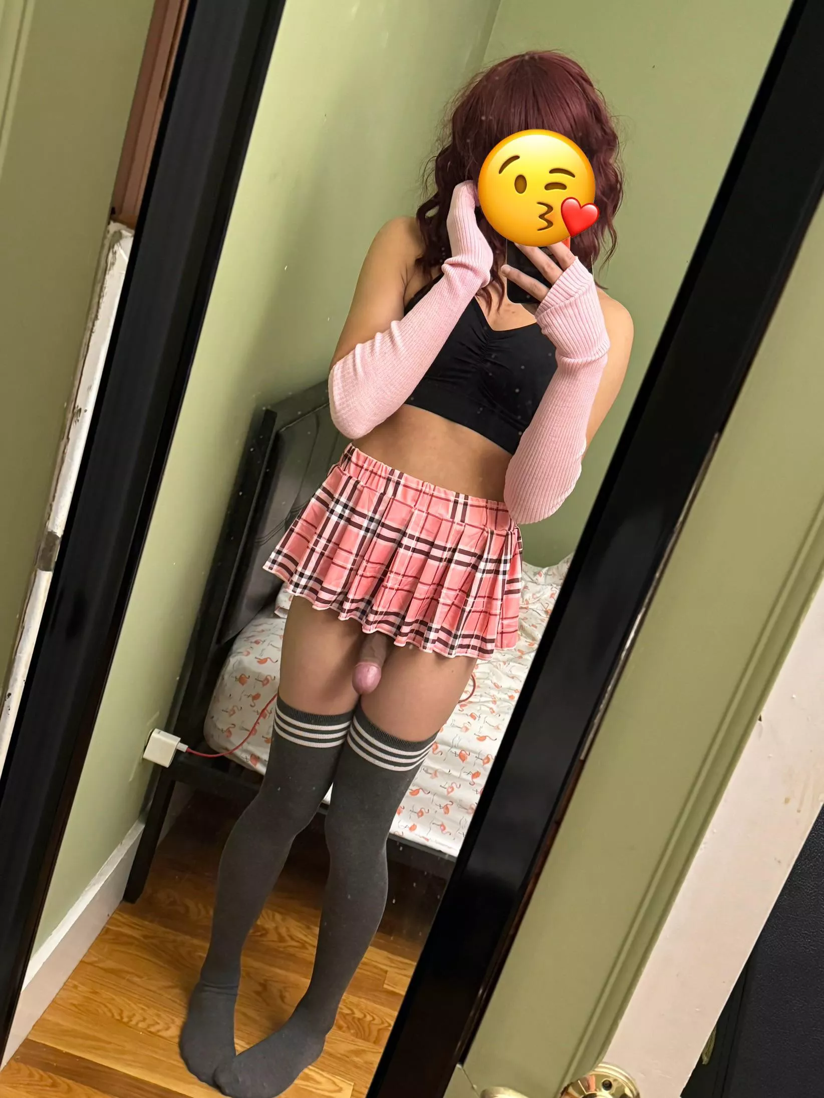 Dressing up like a girl makes my little cock so hard 🥰 How about yours?