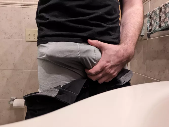 Even the veins on my huge cock show through.
