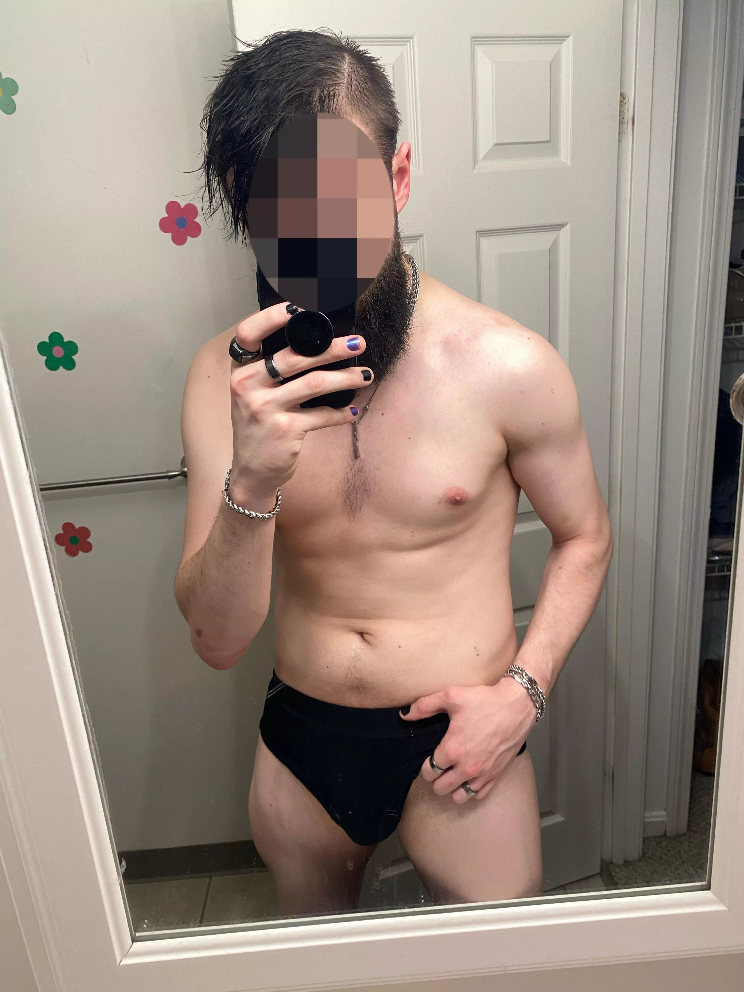 Fresh out of the shower and thought I looked good, what do you think?