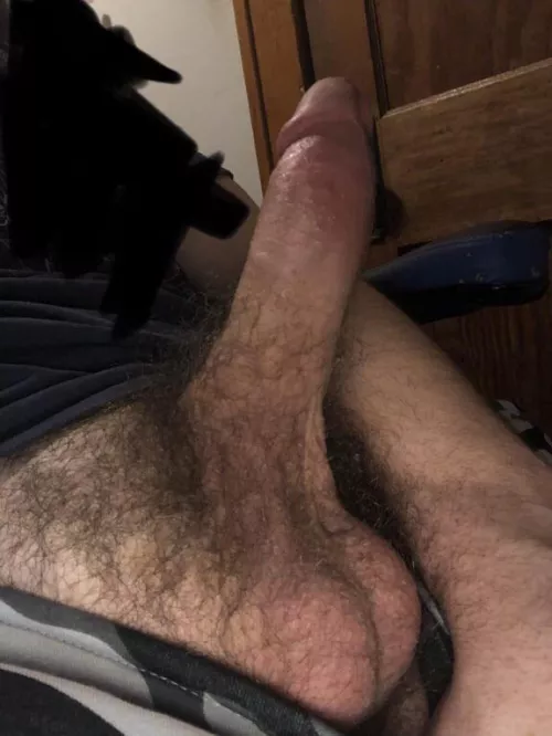 Hairy shaft and balls, the way it should be