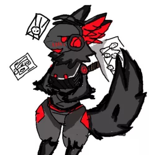 Here's my fursona, Hexxie! How good is he from 1 to 10? (OC)