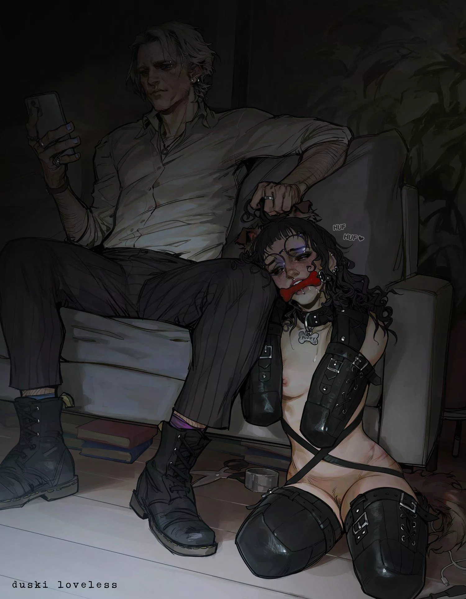 How I keep my dumb little pet in her place, where she belongs like the mindless plaything she is