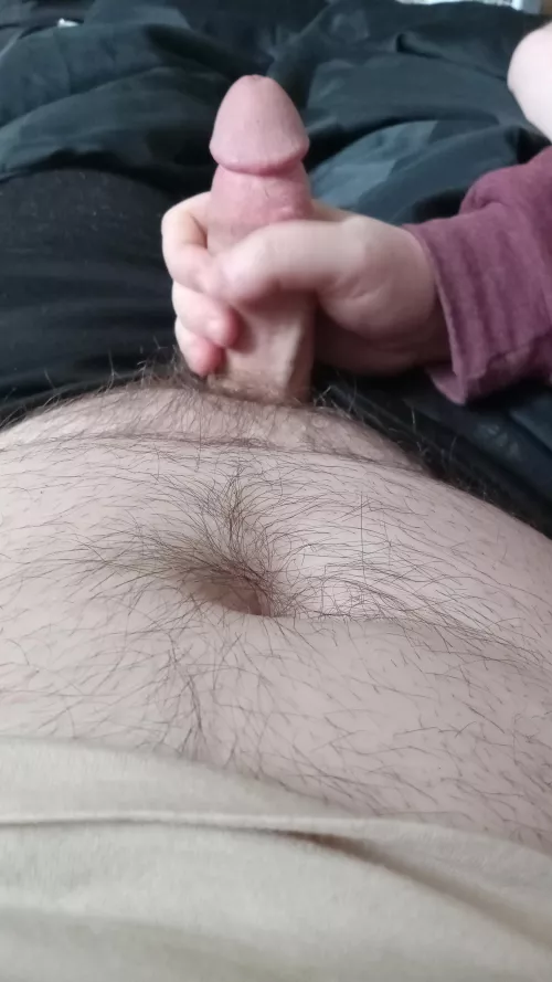 I love when he touches my thick cock 🥵🥰